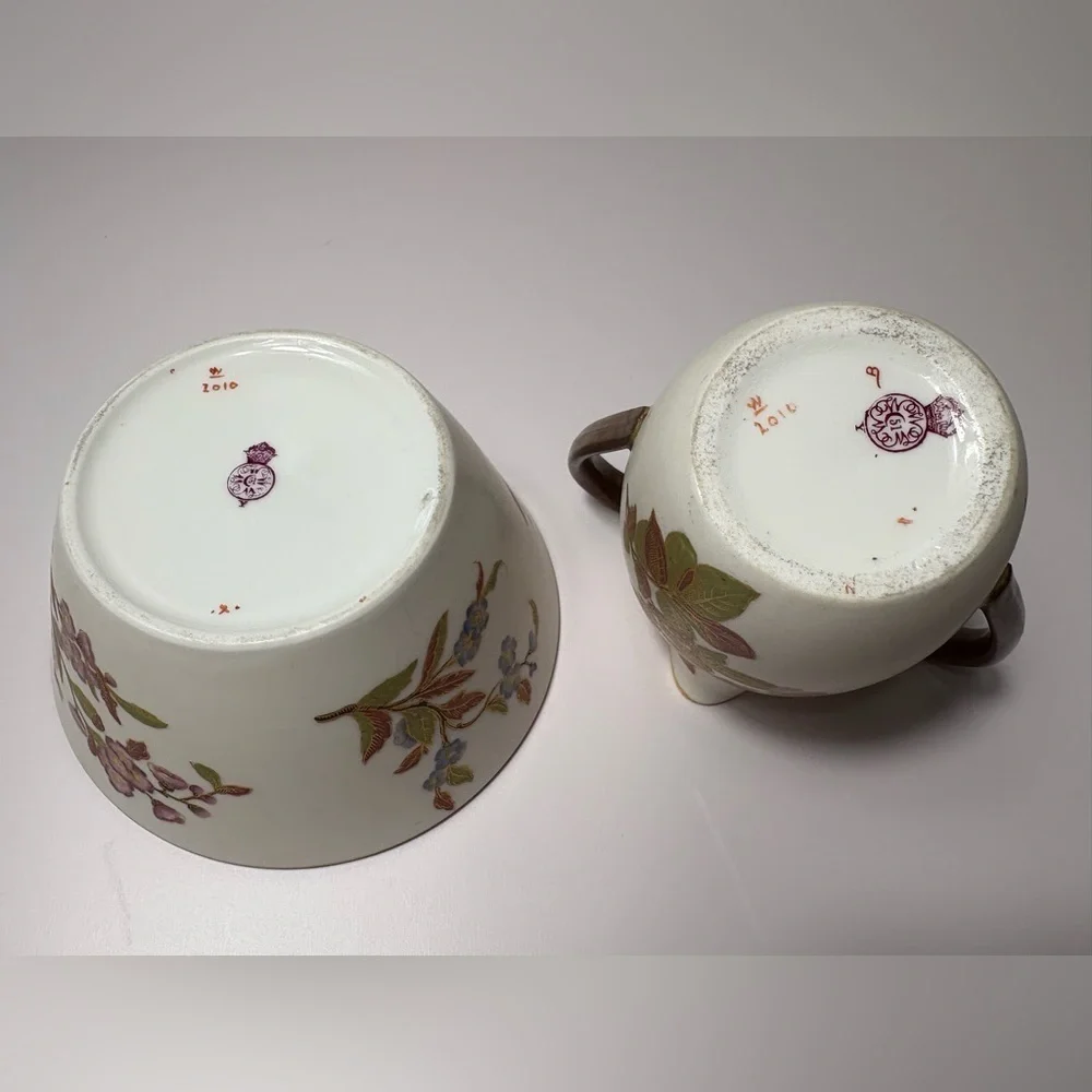 Royal Worcester Evesham Porcelain Bowl & Creamer-Preowned EUC-No Chips or Cracks